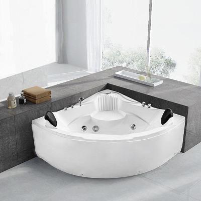 China Single skirt NO armrest massage function and corner drain location massage bathtub for sale