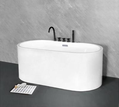 China Freestanding Free Standing Bathtub With Whirlpool Massage White Color for sale