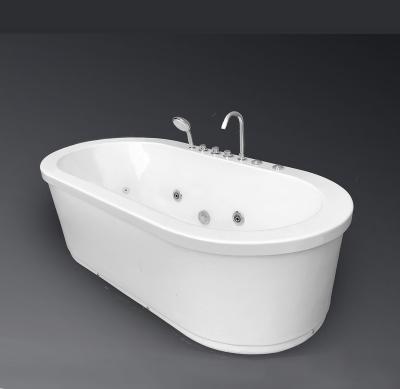 China Freestanding Black Oval Hydromassage Bathtub Whirlpool Bath Manufacturer High Quality Bath For Adult for sale