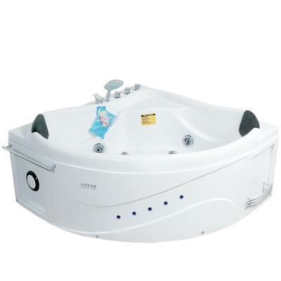 China Single Skirt Japanese Corner Hydromassage Whirlpool Tub LF3232 Small Indoor Bath for sale