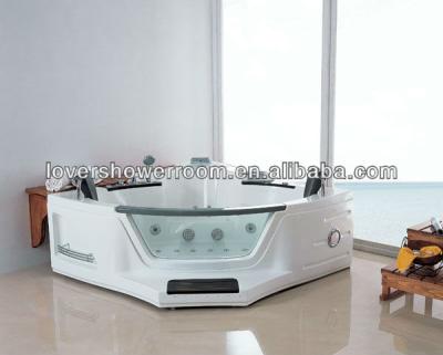 China Indoor Hot Selling Whirlpool Tub Double Whirlpool Bathtubs / New Bathtub With Dish for sale