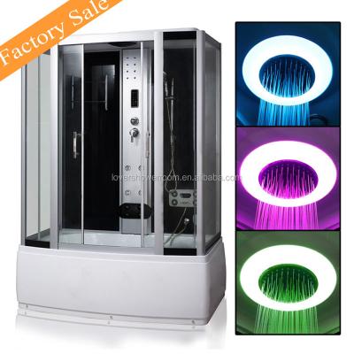 China With Included Frame Lover Massage Hydromassagel Steam Shower Room With LED Lights for sale