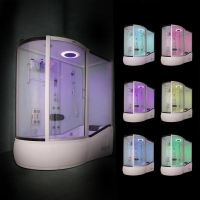 China Waterproof System Stylish Bathroom Shower Compartment With Multifunctional Massage Bathub Combo Function for sale