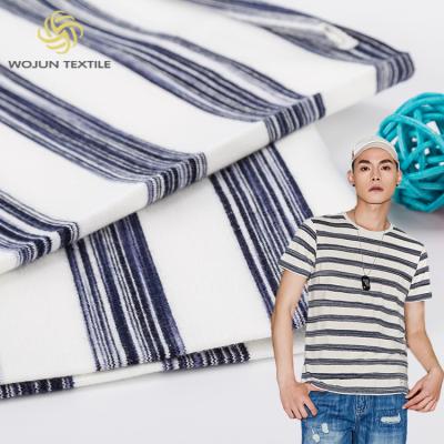 중국 Healthy And Environmentally Friendly Pure Cotton ​Striped Material Fabric For T-Shirt 판매용