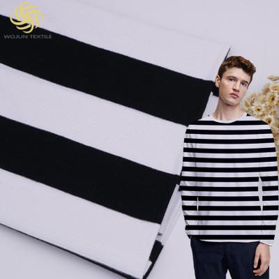 China Durable And Washable Skin-Friendly And Healthy Striped Cotton Fabric For Tracksuit for sale