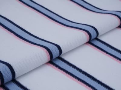 China Fine And Smooth Clear Texture Double Yarn Natural Striped Material Fabric For Casual Wear à venda