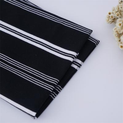 China Breathable, Skin-Friendly And Natural Soft Not Easy To Deform Striped Knit Fabric For T-Shirt for sale