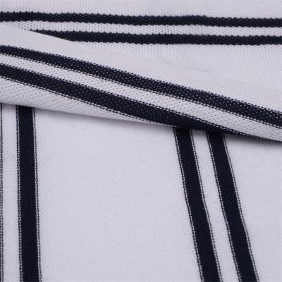 China Breathable And Comfortable And Skin-Friendly Striped Knit Fabric For Polo Shirt for sale