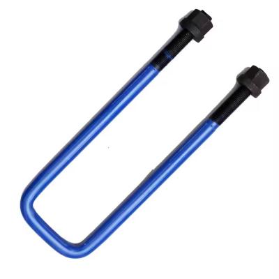 China 10.9 Grade U Bolt Pipe Clamp Galvanized U Bolts Blue For Replace for sale