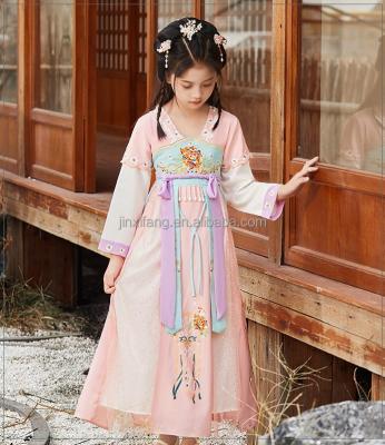 China Traditional Chinese JINXIHANFU Ancient Chinese Doll Clothes For Girls Ancient Opera Hanfu Dress Children's Hanfu Folk Dance Children for sale