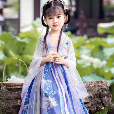 China Traditional Chinese Traditional Chinese JINXIHANFU Hanfu Fashion Clothing Kids Embroidery Ancient Skirt For Girl for sale