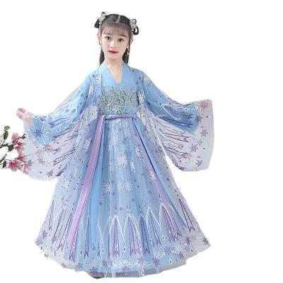 China Wholesale Ancient Chinese Traditional Autumn Spring Summer Performance Girls Cheap Traditional Chinese Hanfu For Children for sale