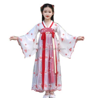 China Hanfu Dress JINXIHANFU Girl's Traditional Chinese Tang Hanfu Costume Dress Kids Embroidery Ancient Children's Skirt for sale