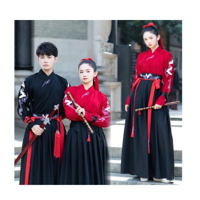 China Chinese Traditional Ancient Hanfu Couples of Traditional Chinese JINXIHANFU Costume M-2xl Autumn Spring Summer Emboridry Woman for sale