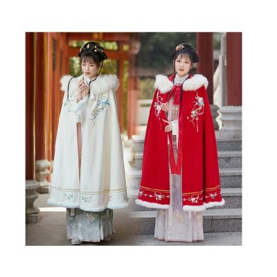 China Excellent Ancient Chinese Traditional Chinese Price Embroidery Autumn Winter Jacket Hanfu Coat Overcoat For Performance for sale