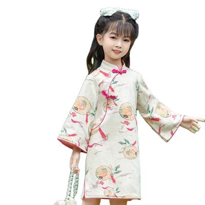 China Women Cheongsam Dress Manufacturer Supply Polyester Daily Wear 90-150cm Printed Chinese Girls Qipao Cheongsam for sale