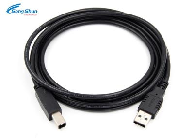 China 2.0 type A Mlae USB de Zwarte van de Uitbreidingskabel UL2725 28AWG voor het Koord van Printerscaner Te koop