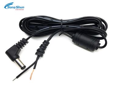 China Computer DC Spannung Erweiterungs-Kabel 5.5x2.5 Millimeter rechtwinkliger 18 AWG-Lehreleiter zu verkaufen