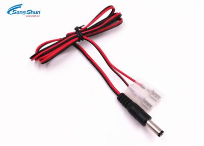 China Schwarzes PVC 5,5 x 2.5mm DC Spannung Schnur, 4,8 x 0.5mm Terminal-Stromadapter-Kabel DC-18AWG zu verkaufen