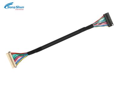 중국 UL1571 28AWG LVDS 전시 케이블, 벌거벗은 구리 지휘자 20 Pin LVDS 케이블 판매용