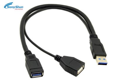 China 3.0 mannelijke Vrouwelijke USB-Extra de Machtsgegevens Y van de Uitbreidingskabel voor Mobiele Harde schijf Te koop