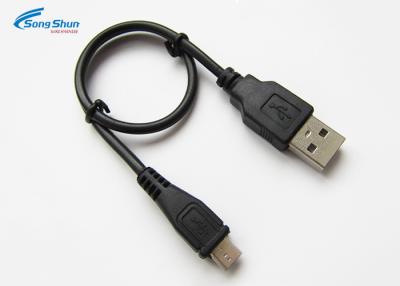 Cina Il micro passaggio di carico 2A della prolunga USB nera del PVC scopre il conduttore di rame in vendita