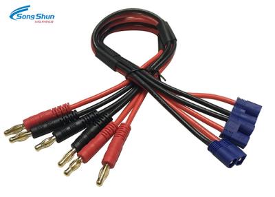 China el oro del enchufe 14awg 4,0 del cable EC5 2Pin del cable eléctrico del silicón de 3.5m m plateó el terminal en venta