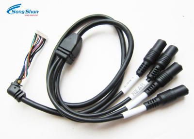 China longitud modificada para requisitos particulares del cable de extensión del divisor del audio de la hembra 4 del cordón del cable de audio del enchufe de 3.5m m en venta