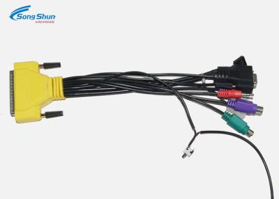 China Bloße kupferne SUBVENTION VGAs D Kabel 25Pin 3.5mm Schweißens-Ausrüstung DCs Du Pont 2.54mm zu verkaufen