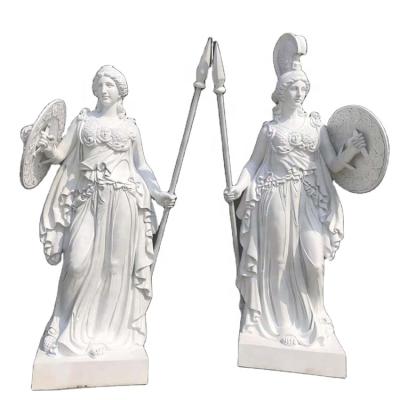 China Best Selling Modern Manufacturers Wholesale Stone Carved Sculpture Angels Outdoor Statues for sale