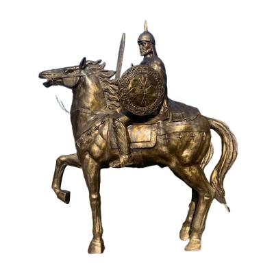 China China Factory Latest Size City Decoration Spartan Statue Western Life Size Customized Samurai Statues for sale