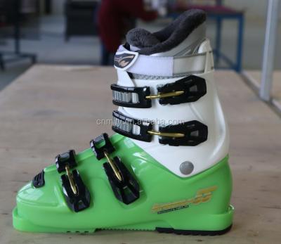 China Henan Manlin Adult Alpine Ski Boots For Men Black Rachet 4 Buckles Customized Size for sale