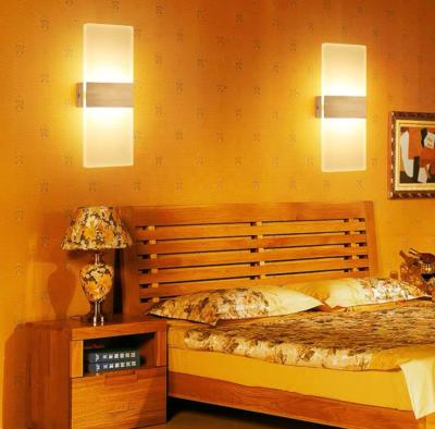 China Hotel Aluminum Modern Decorative Bedroom 6W LED Indoor Sconce Wall Mounted Light for sale