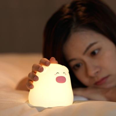 China A Nice Choice Of Gift Animal Shaped Lamp Kids Table Bebe Lampara Usb Led Bedside Night Lights For Kids Silicone for sale