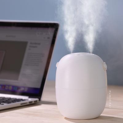 China USB Power Handle Double Spray 500ml Mini Portable Air Humidifier and Home Ultrasonic H2O Purifier Air Humidifiers for sale