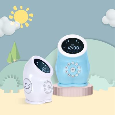 China Antique Style Time To Wake Up Clock Children's Sleep Trainer With Colorful Night Light for sale