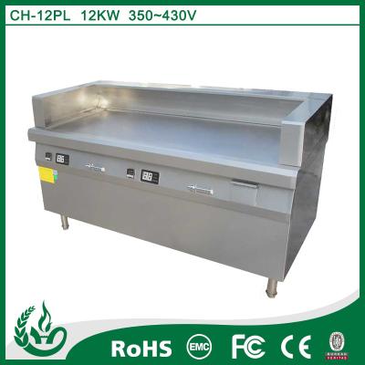 China hamburger griddle induction griddle electric griddle with lid with 12kw for sale