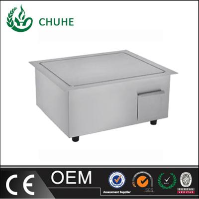 China Acero inoxidable construido en la cocina 220v de la plancha libre para el filete de carne de vaca frito en venta