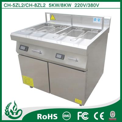 China máquina profunda los 800*800*920MM del filtro de aceite de la sartén de la inducción 5kw para la cocina en venta