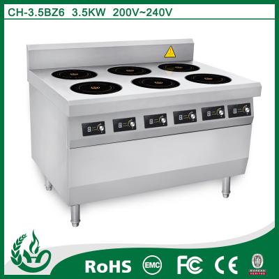 China Heavy Duty Electric Induction Multi Cooker Stove With 6 Burner Easy Operate for sale