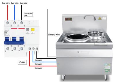 China 380V 12000W escogen la inducción Cooktop, estufa resistente de la inducción fácil actúan en venta