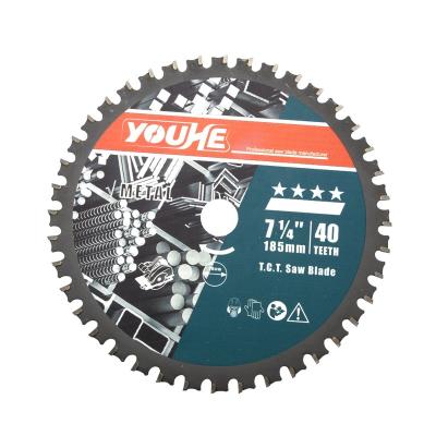 China Cut Iron You Professional 7-1/4in IL 185MM * 20 * CTT 40T Saw Blade For Cutting Iron And Aluminum for sale