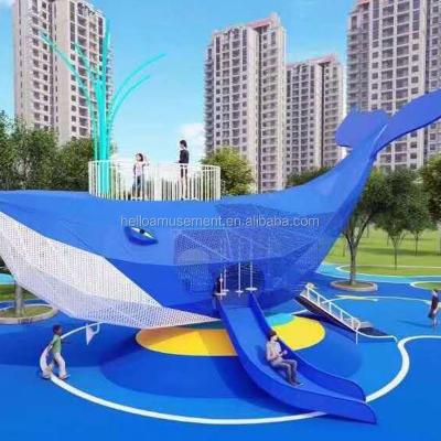 China Stainless Steel Climbing Material Cartoon Oriented All Games In 1 Custom Playground For Kids Outdoor Parks for sale