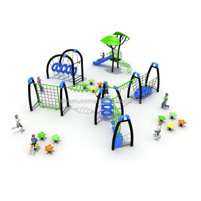 China Eco - Friendly Adventure Garden Themed Kids Sports Center Slider Outdoor Jungle Gym for sale