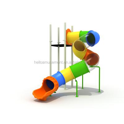 China Eco-friendly Factory Supplied Commercial Swimming Pool Plastic Kids Used Tube Slide For Water Playground for sale