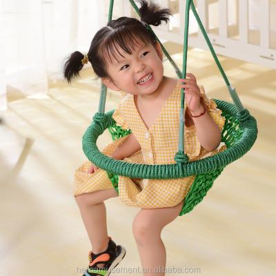 China Soft Polyester Fiber Baby Toddler Swing Soft Knitting Chair For Home And Outdoor for sale