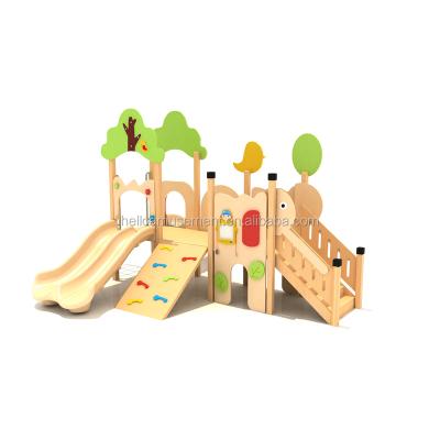 China Eco - Friendly Play System Wooden Slide Garden Toddler Play Equipment for sale