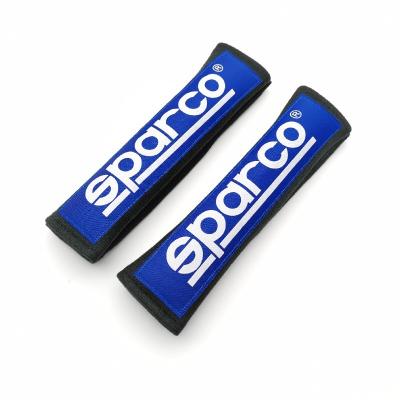 China Business Auto Seat Belt Cover Epaulet Protect Label Emblem Racing Refit Wholesale Nylon Woven Gift For Sparco Ford Car Accessories for sale