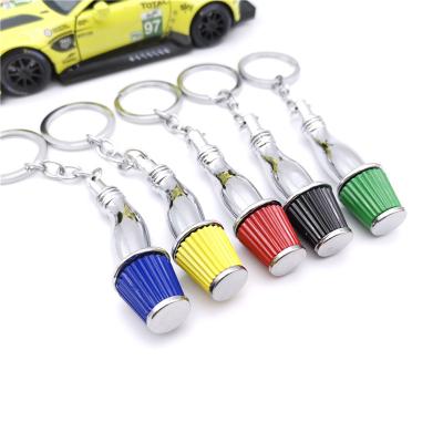 China Custom Gift Metal Model Factory Wholesale Nylon Auto Main Parts Hose Intake Air Mushroom Key Chain For BMW Ford Nissan Car Accessories for sale