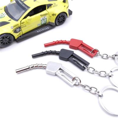 China Custom Gun Auto-Oil Gun Metal Parts Keychain Metal Factory Wholesale Gift Racing Refit Modification Buckle Jdm Model Car Accessories for sale